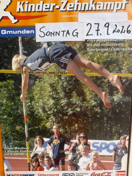 27. Kinder-Zehnkampf in Gmunden-Zehn Disziplinen, ein großer Tag für die kleinen Leichtathleten