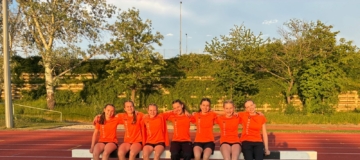 Die erfolgreichen Gmundner U16-Leichtathletinnen der Sektion Leichtathletik der Sportunion Gmunden