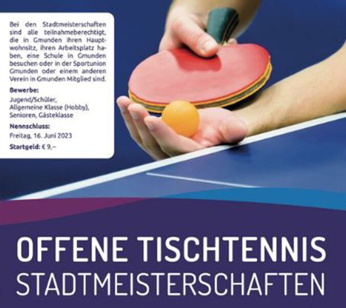 Offene Tischtennis Stadtmeisterschaften