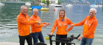 Von links nach rechts. Sektionsleiter Alois Schögl, Peter Göschlberger, Melanie Berent und Claus Berent 2