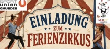 Einladung zum Ferienzirkus 2026 der Sportunion Gmunden